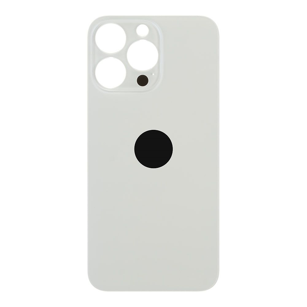 Задняя крышка для iPhone 13 Pro (белый) с логотипом, монолит