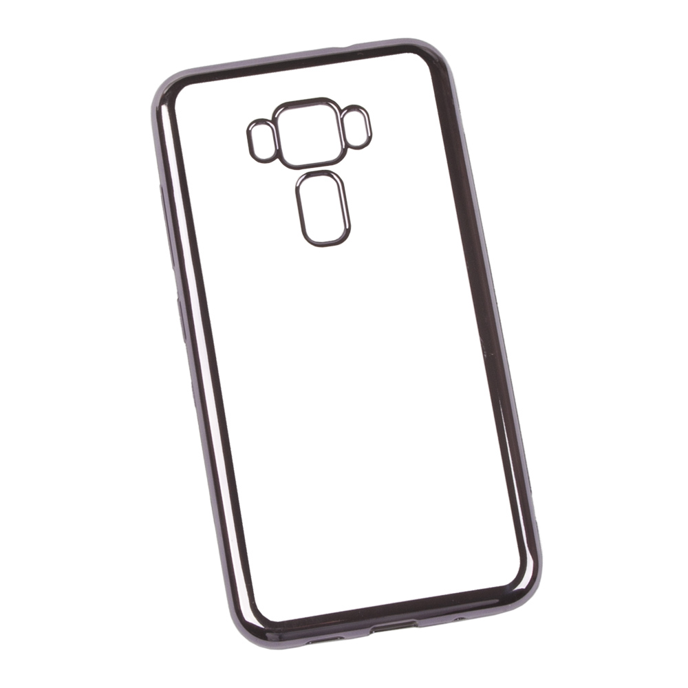 Силиконовый чехол "LP" для Asus Zenfone 3 ZE520KL TPU (прозрачный с черной хром рамкой) европакет