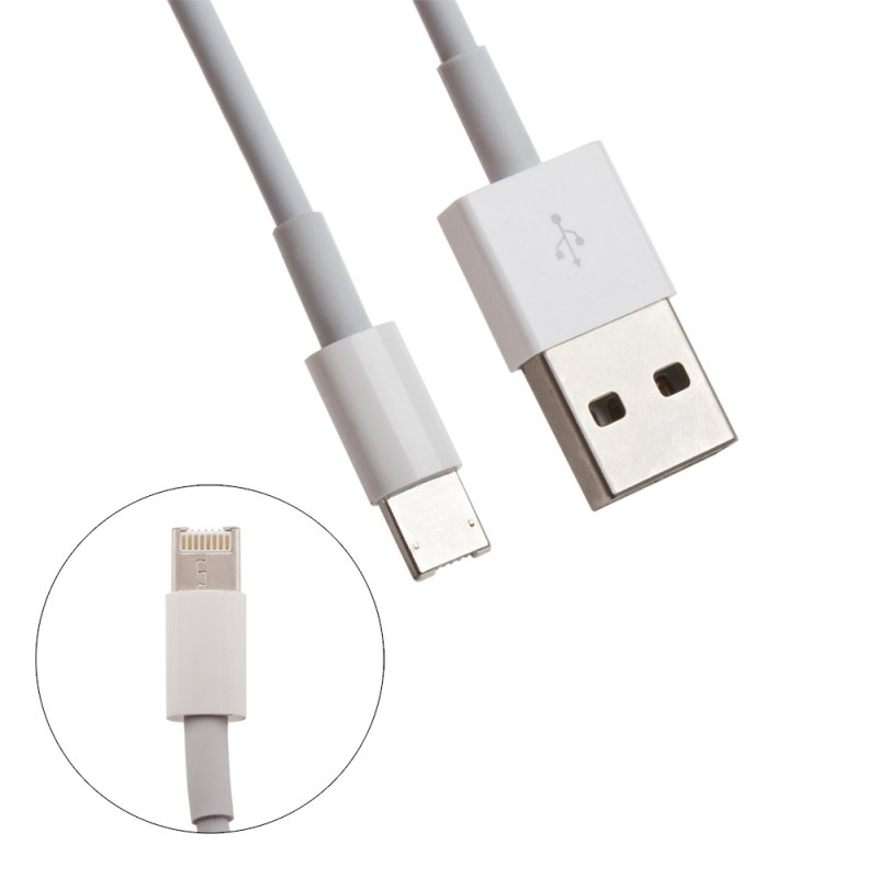 USB Дата-кабель универсальный Apple Lightning 8-pin/Micro USB 1 м. (белый) (европакет)