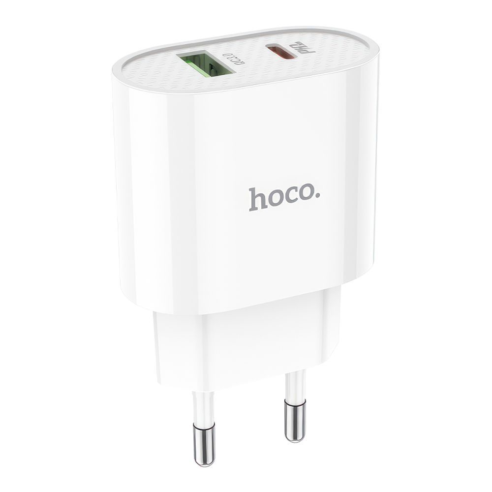 СЗУ HOCO C95A Lineal 1xUSB, 1xUSB-C, 3А, PD20W, QC3.0 (белый)