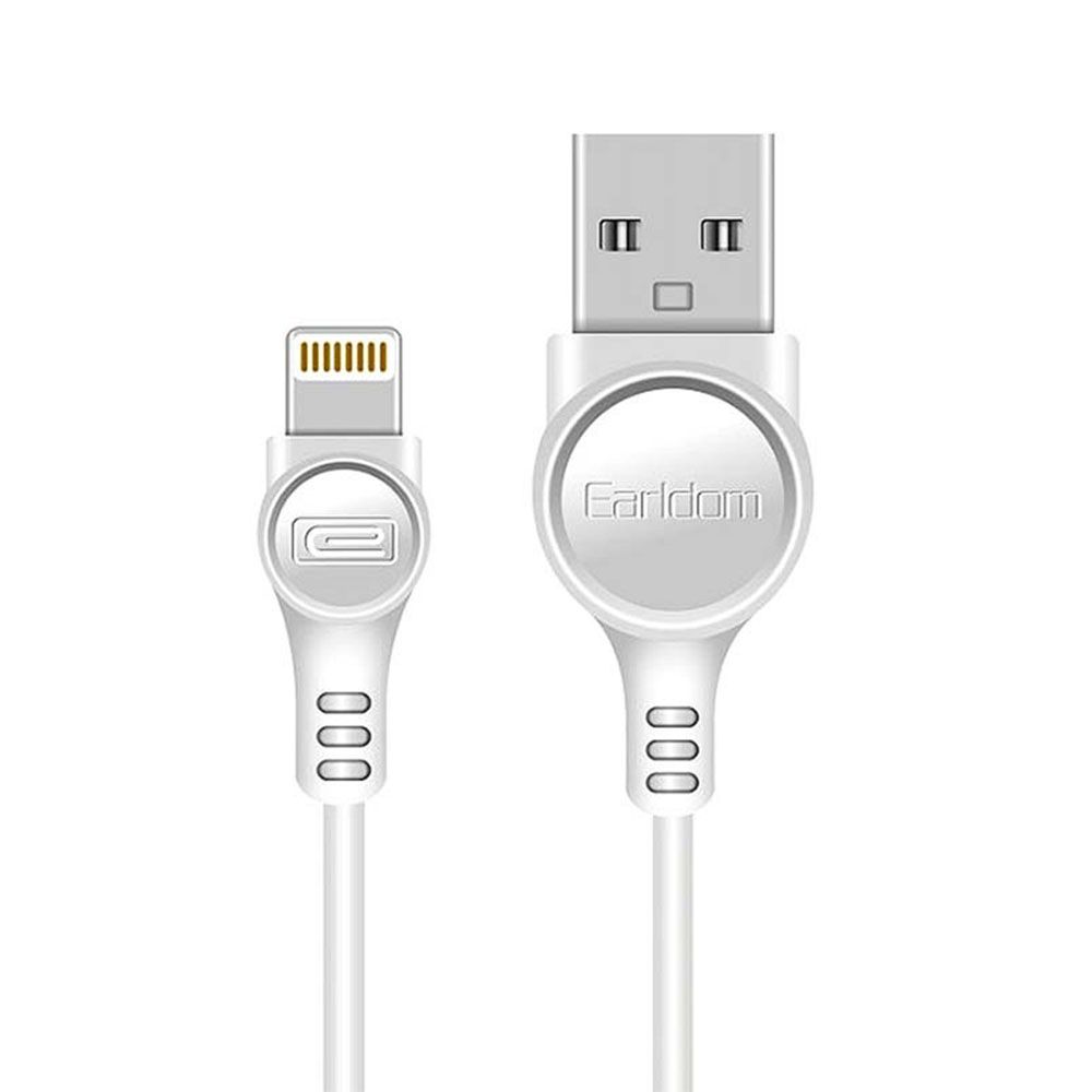USB кабель Earldom EC-044I Lightning 8-pin, 2.4А, 1м, PVC (белый)