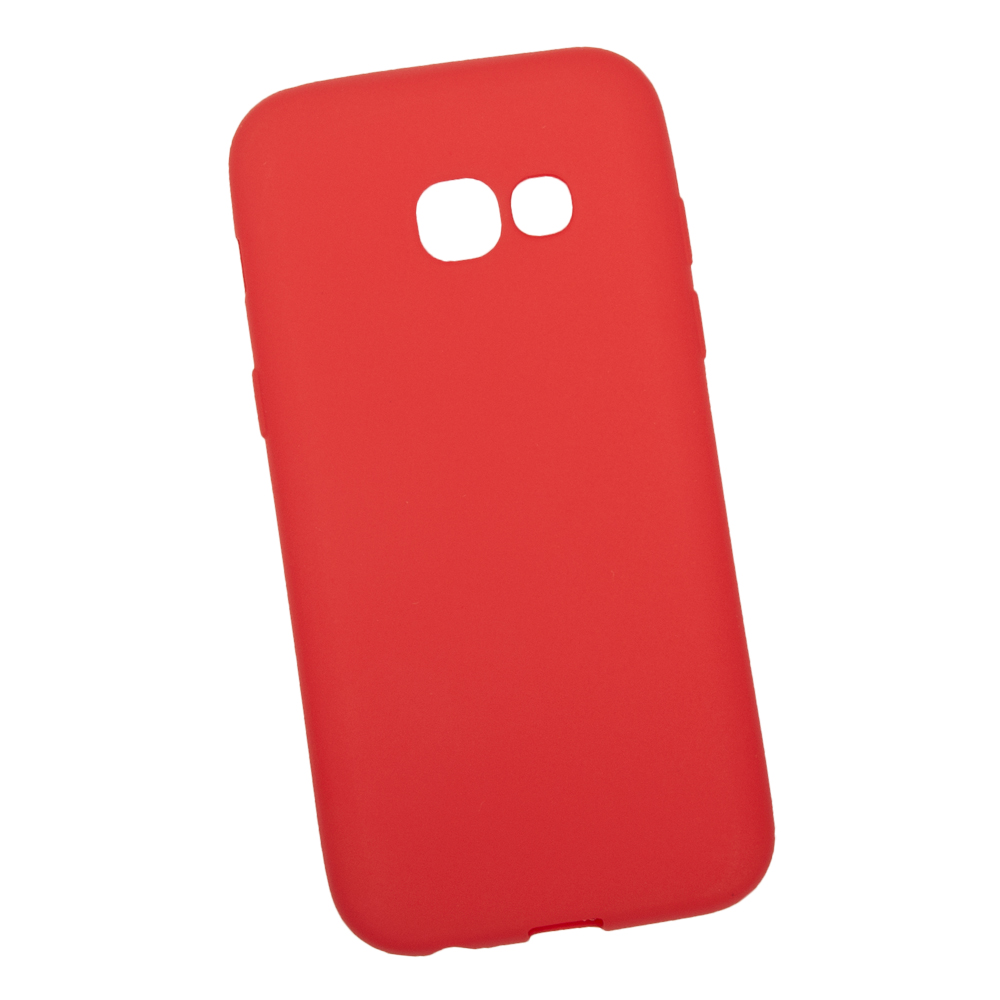Силиконовый чехол "LP" для Samsung Galaxy A3 2017 TPU (красный непрозрачный)