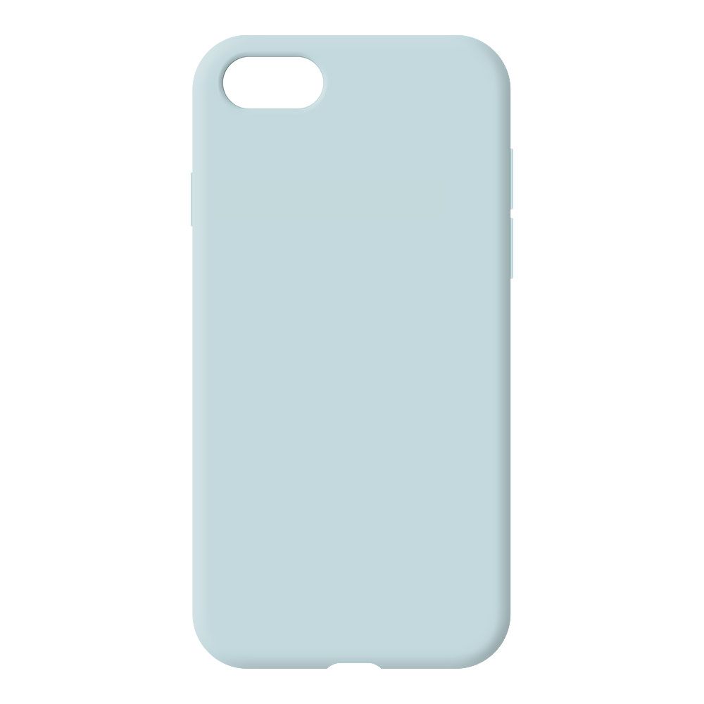 Силиконовый чехол для iPhone SE 2/8/7 "Silicone Case" (светло голубой, блистер) 43
