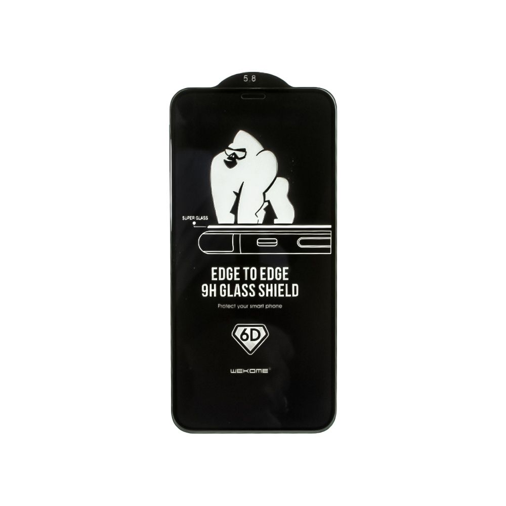 Защитное стекло WK Kingkong WTP-40 6D Curved HD для iPhone 11 Pro/Xs/X с черной рамкой 0.22 мм
