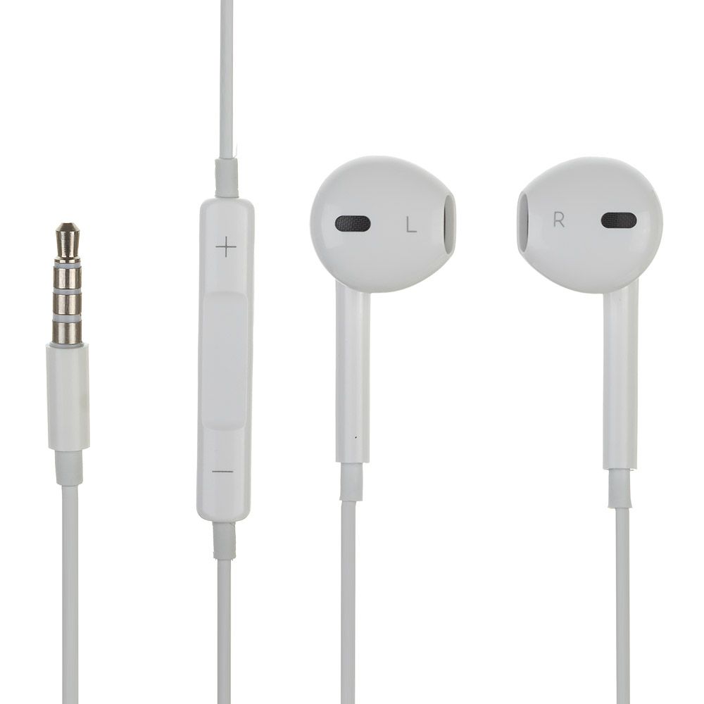 Гарнитура для iPhone/iPod и совместимые (белая/коробка)