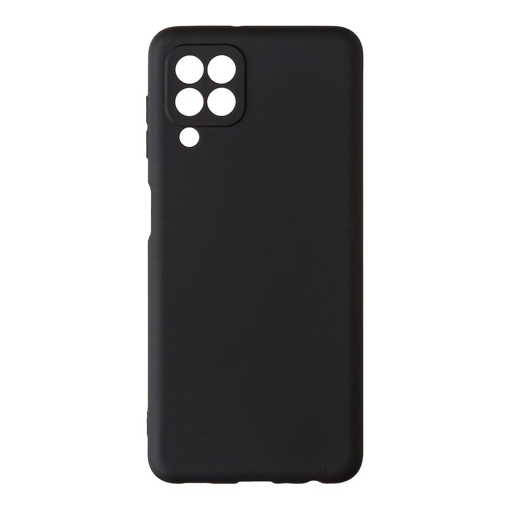 Силиконовый чехол "LP" для Samsung Galaxy A22 TPU (черный непрозрачный) европакет