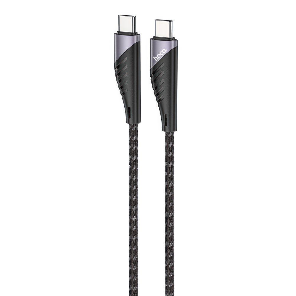 USB-C кабель HOCO U95 Freeway Type-C, 3А, PD60W, 1.5м, нейлон (черный)