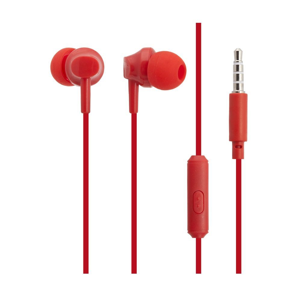 Гарнитура HOCO M14 Inital Sound 3.5мм, внутриканальная, 1.2м (красный)