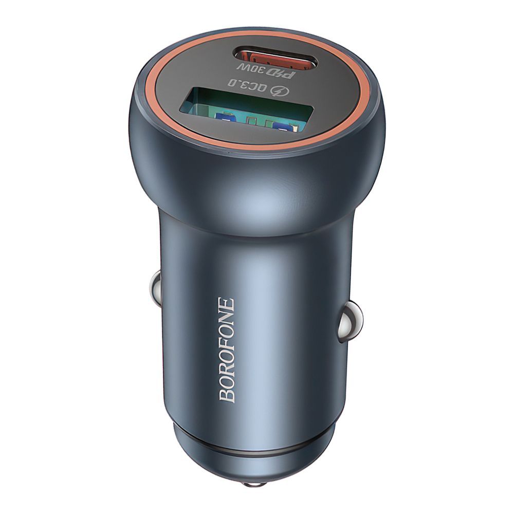 АЗУ BOROFONE BZ32A Fresh 1xUSB, 1xUSB-C, 3А, QC3.0, PD30W (черный)
