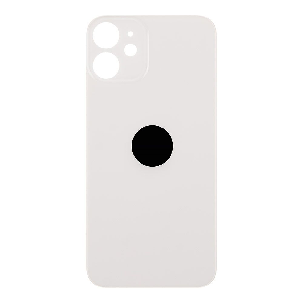 Задняя крышка для iPhone 12 mini (белый) с логотипом, монолит