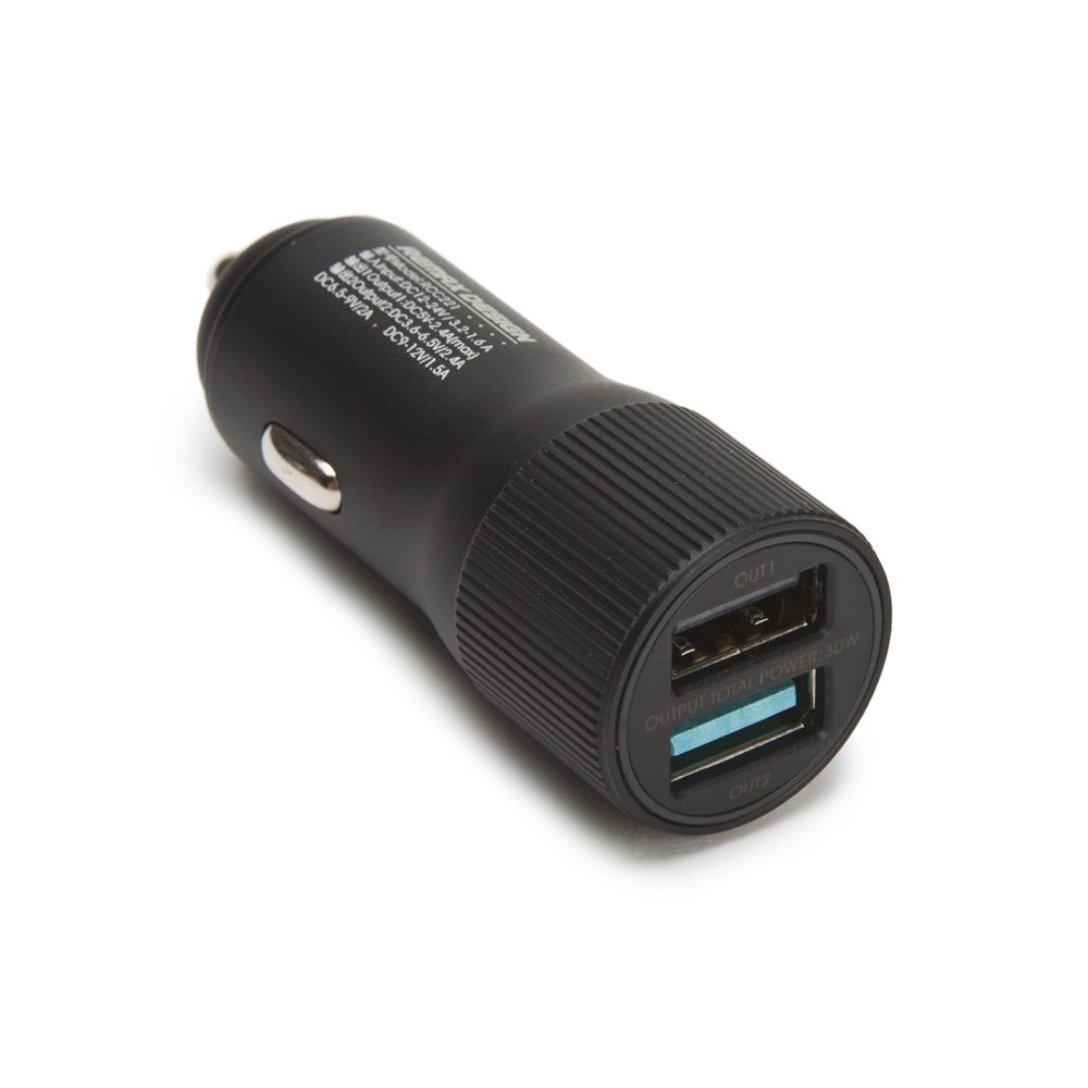 АЗУ REMAX Retour RCC221 2xUSB, QC 3.0, 2.4А (черный)