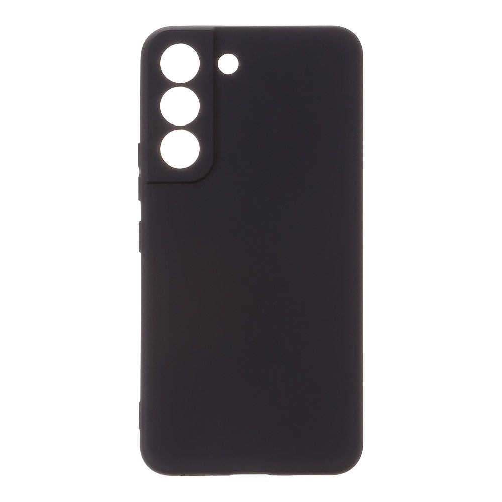 Силиконовый чехол "LP" для Samsung Galaxy S22 TPU (черный непрозрачный) европакет