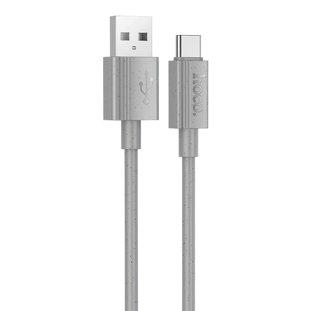 USB кабель HOCO X107 Favor Type-C, 3А, 1м, PVC (серый)