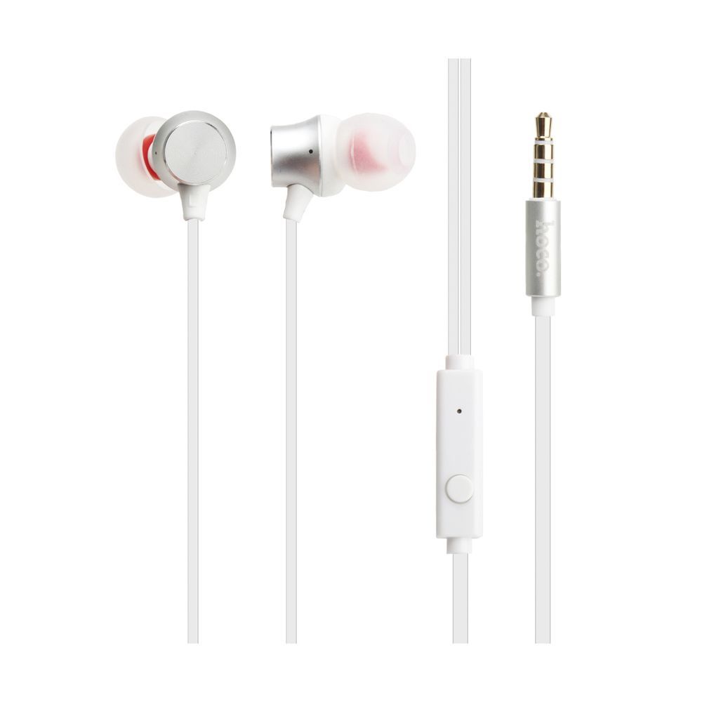 Гарнитура HOCO M51 Proper Sound 3.5мм, внутриканальная, 1.2м (белый)