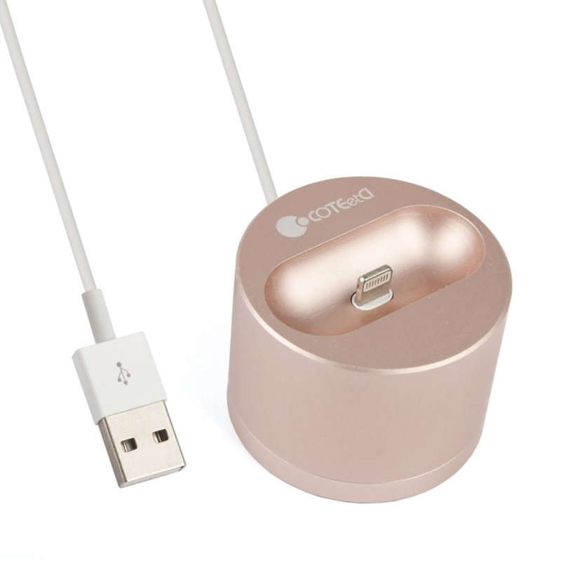 Зарядная станция COTEetCI для AirPods, 2.4А (розовый)