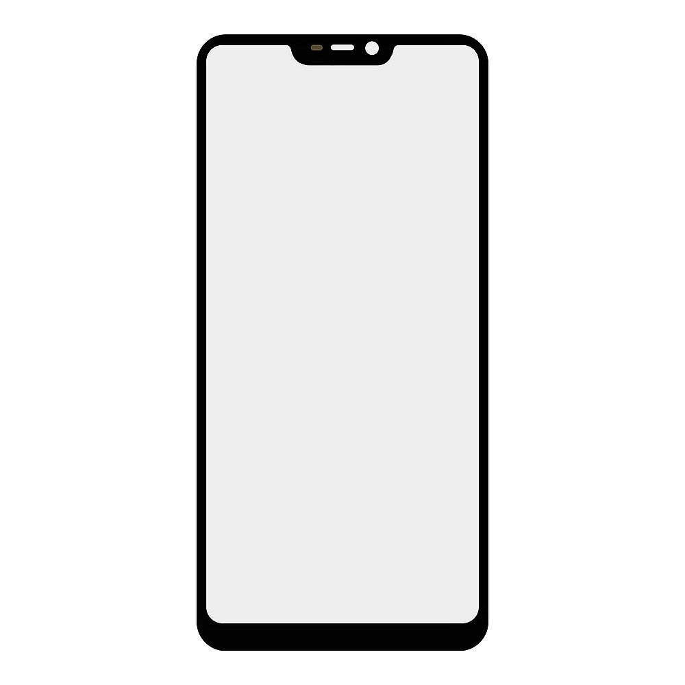 Стекло + OCA плёнка для переклейки Oppo A3S (черный)