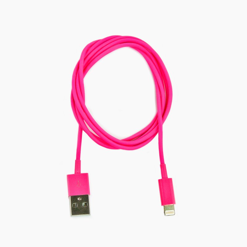 USB lightning Cable для iPhone 5/iPad Mini/iPad (розовый/коробка)