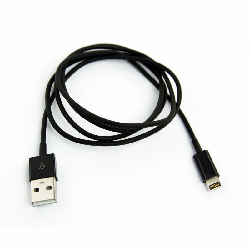 USB lightning Cable для iPhone 5/iPad Mini/iPad (черный/коробка)