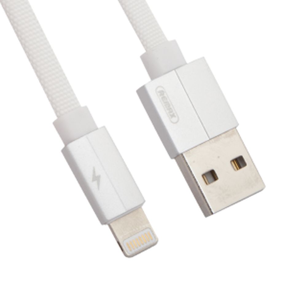 USB кабель REMAX RC-094i Kerolla Lightning 8-pin, 1м, нейлон (белый)