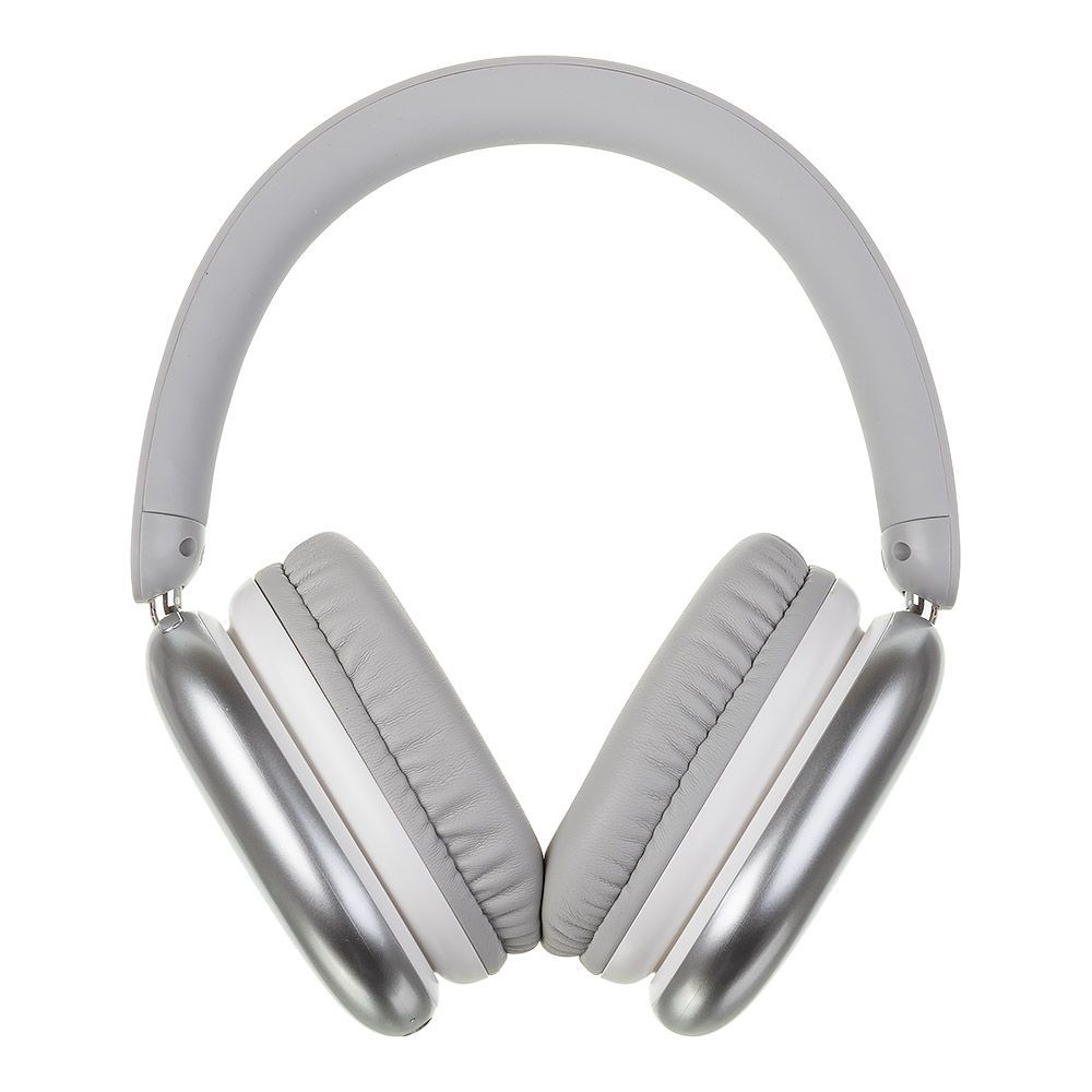 Bluetooth гарнитура BOROFONE BO27 Rhyme BT 5.3, 3.5мм, накладная, громкость +/- (серебро) Мятая