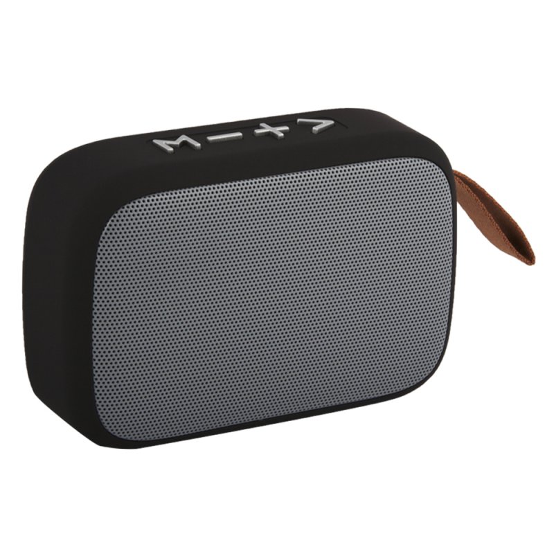 Колонка беспроводная Bluetooth "CHARGER G2+" с металлической сеткой MicroSD/USB/AUX/FM (серая/коробка)