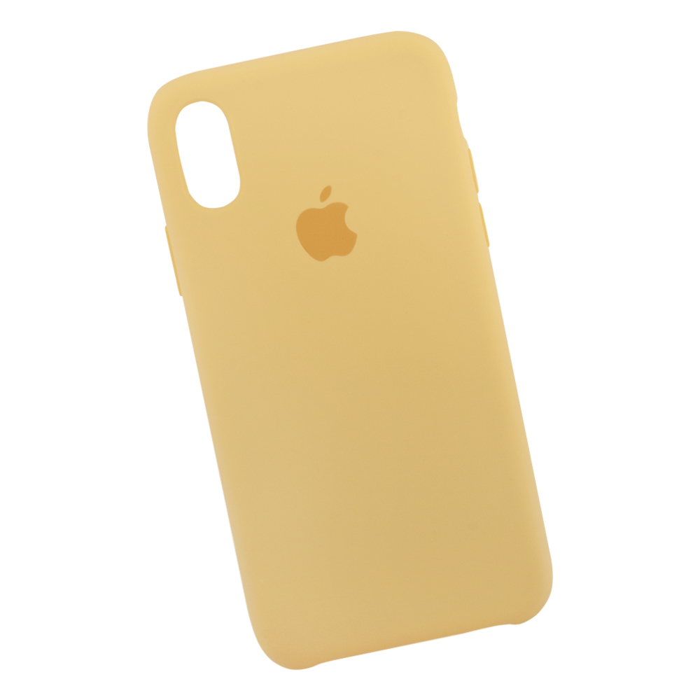 Силиконовый чехол для iPhone X/Xs "Silicone Case" (желтый) 4