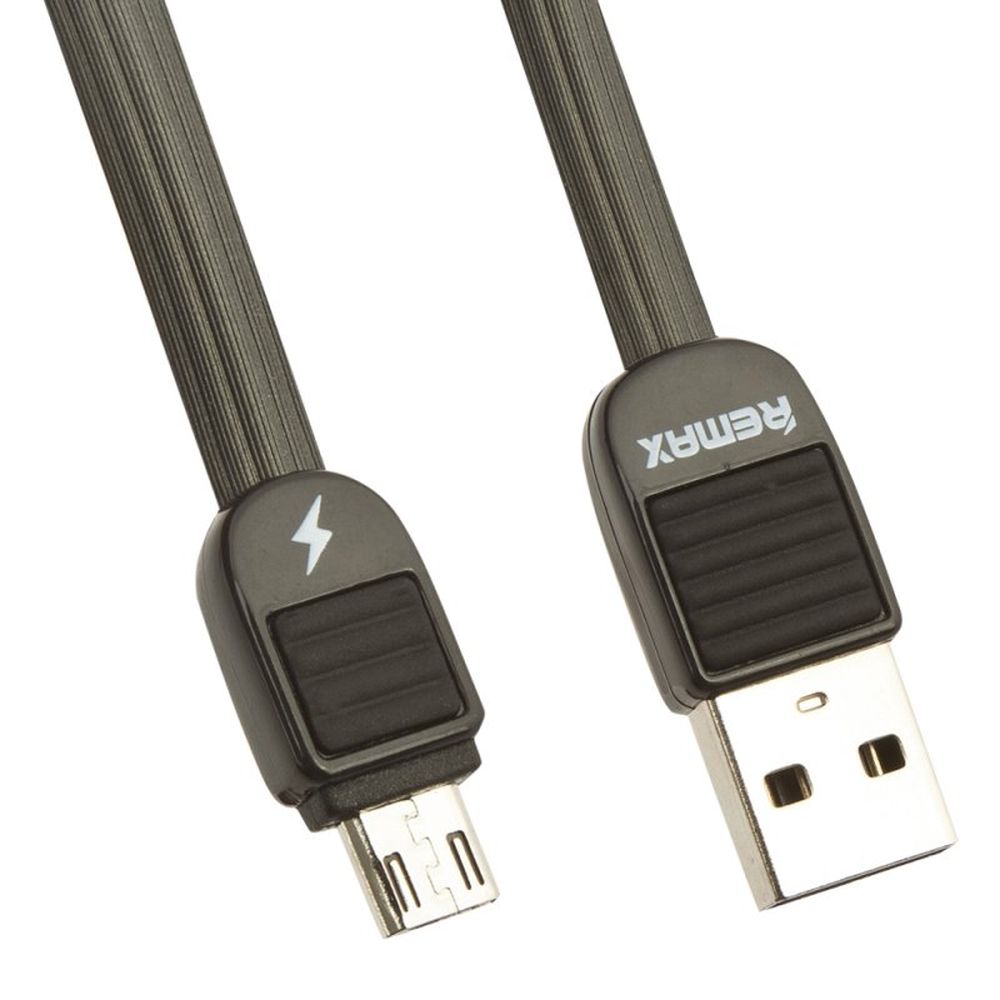 USB кабель REMAX RC-045m Puff MicroUSB, 1м, PVC (черный)