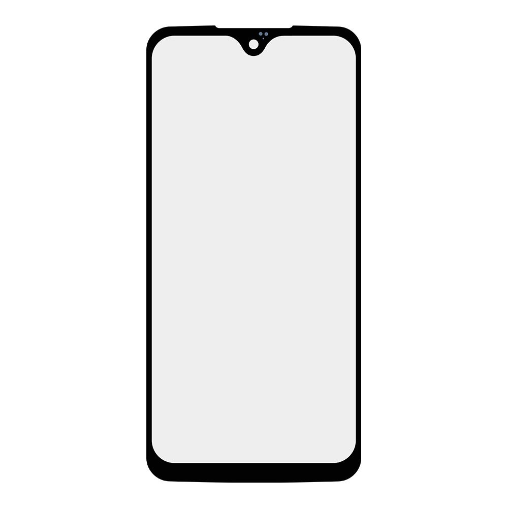 Стекло + OCA плёнка для переклейки Motorola G7 / G7 Plus  (черный)