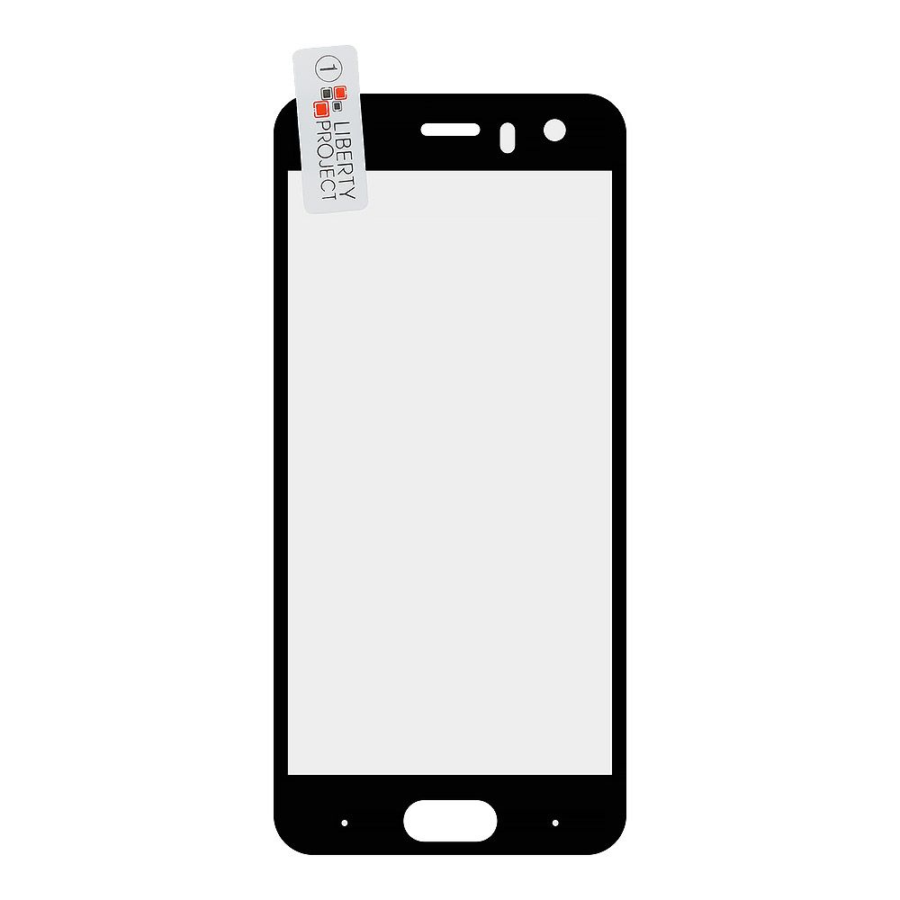 Защитное стекло "LP" для Huawei Honor 9 Thin Frame Full Glue с рамкой 0,33 мм 2,5D 9H (черное)