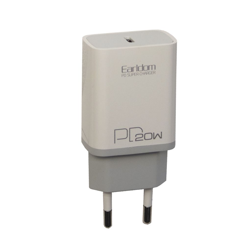 СЗУ Earldom ES-EU5 1xUSB-C, 3А, PD20W (белый)