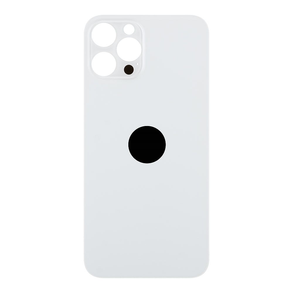 Задняя крышка для iPhone 12 Pro MAX (серебряный) с логотипом, монолит