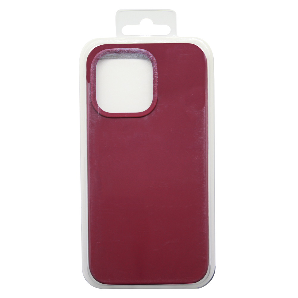 Силиконовый чехол для iPhone 13 Pro "Silicone Case" (красно-коричневый)