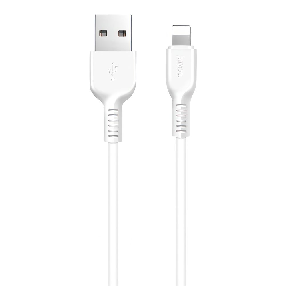 USB кабель HOCO X20 Flash Lightning 8-pin, 2.4А, 1м, PVC (белый)