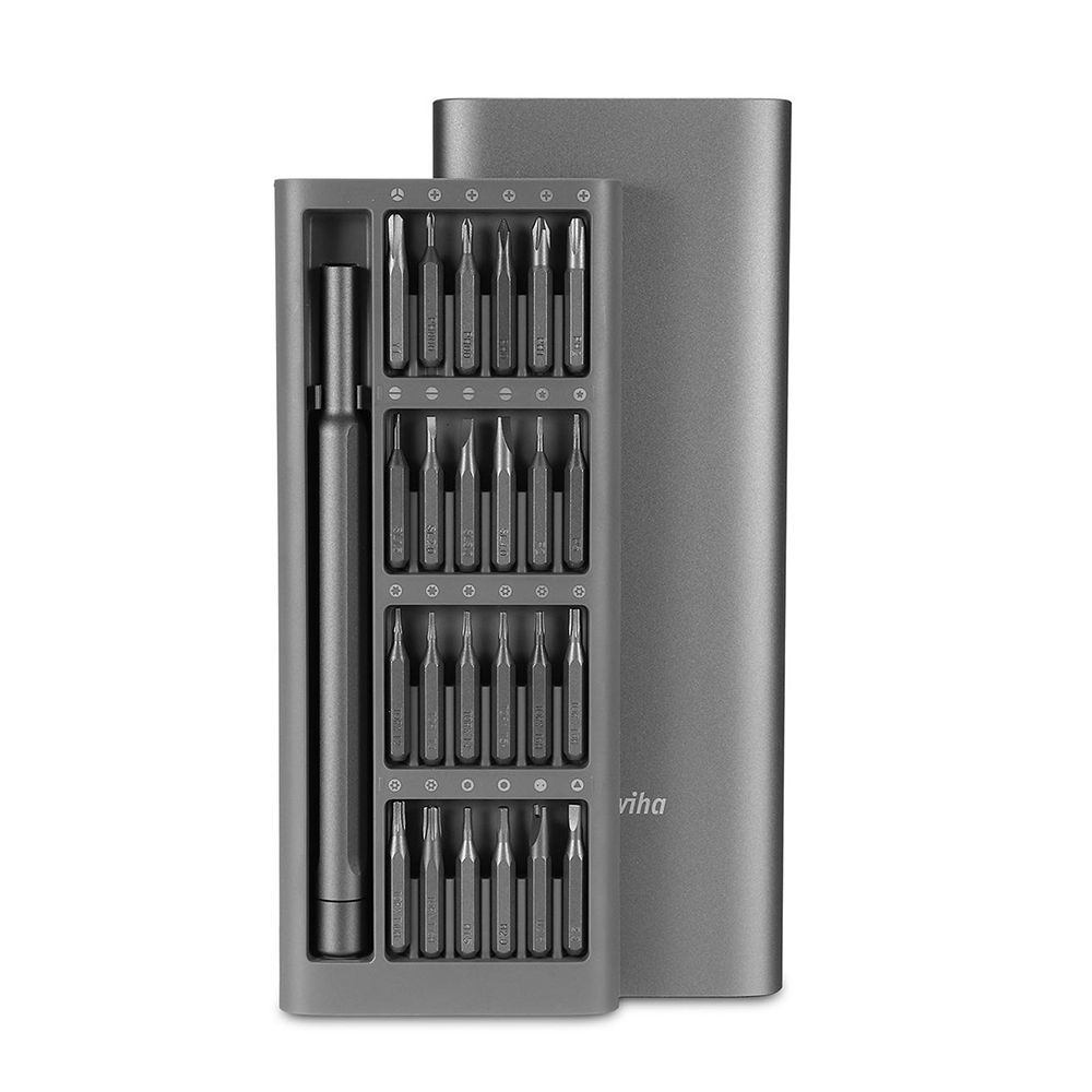 Отвертка с насадками Xiaomi Mijia Wiha Screwdriver Set 24 in1 Kit MJJXLSD002QW (черный)