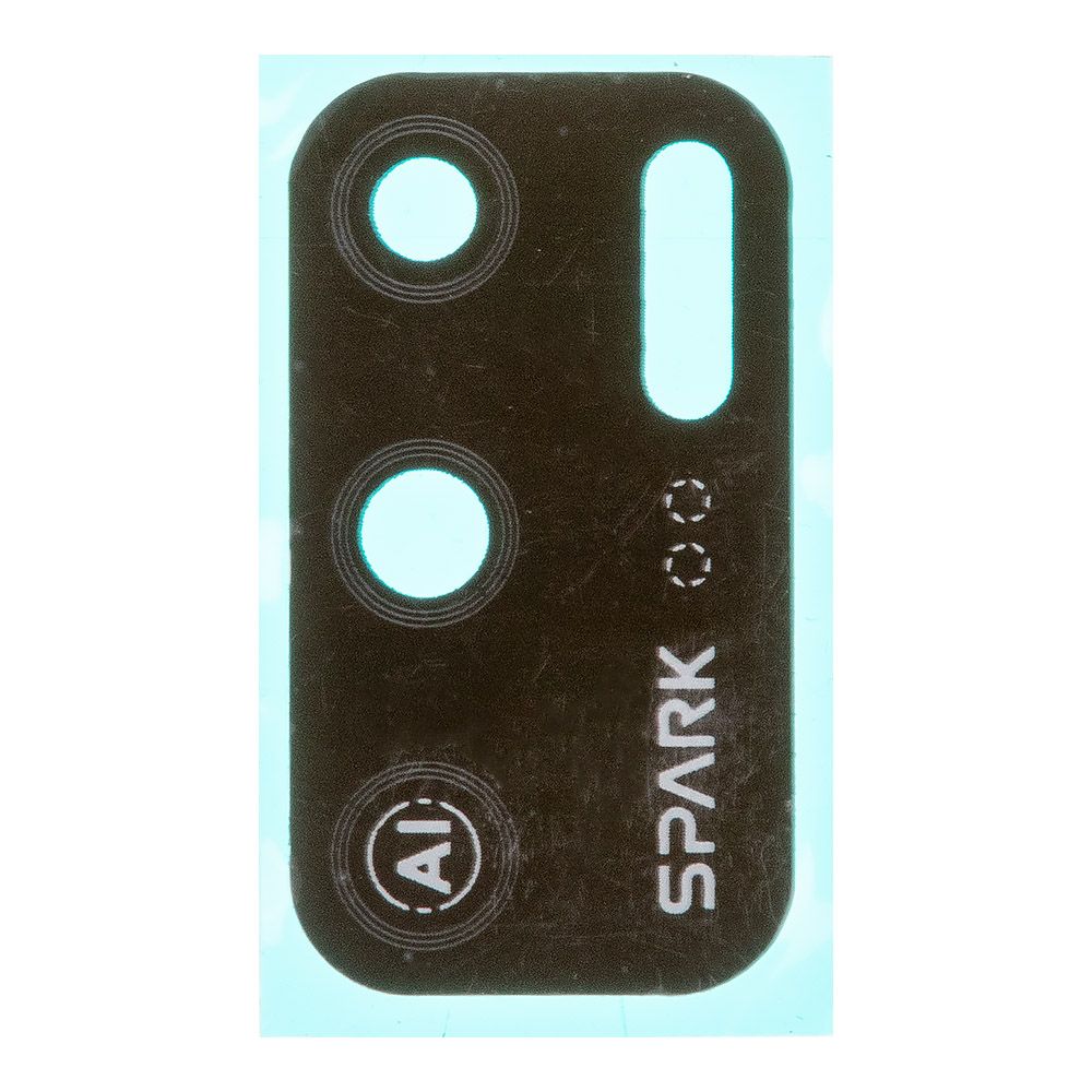 Стекло задней камеры для Tecno Spark 5 Air (KD6) (черный)