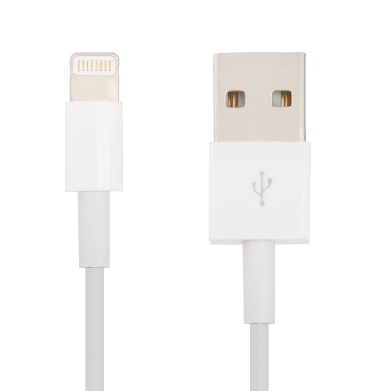 USB кабель "LP" для Apple iPhone/iPad Lightning 8-pin (белый/коробка)