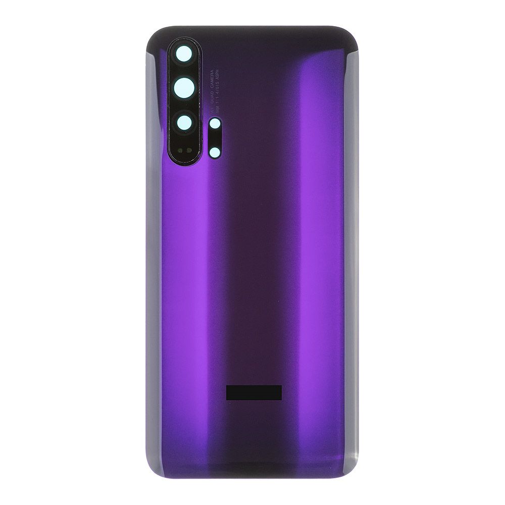 Задняя крышка для Huawei Honor 20 Pro (YAL-L41) со стеклом камеры (фиолетовый)