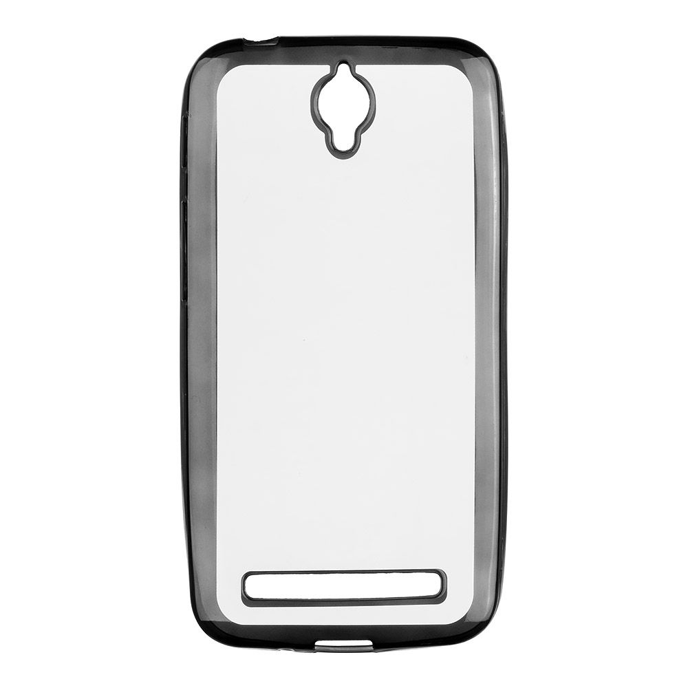 Силиконовый чехол "LP" для Asus Zenfone C ZC451CG TPU (прозрачный с черной хром рамкой)