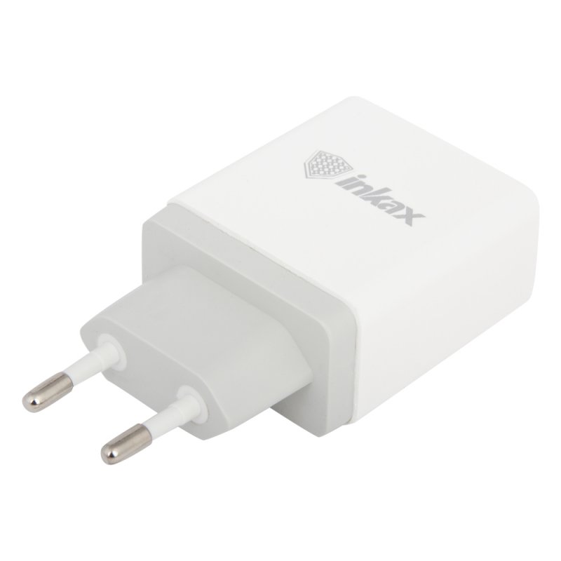 СЗУ inkax CD-26 Carefree3 3xUSB, 3.1А + кабель Lightning 8-pin 1м (белый)