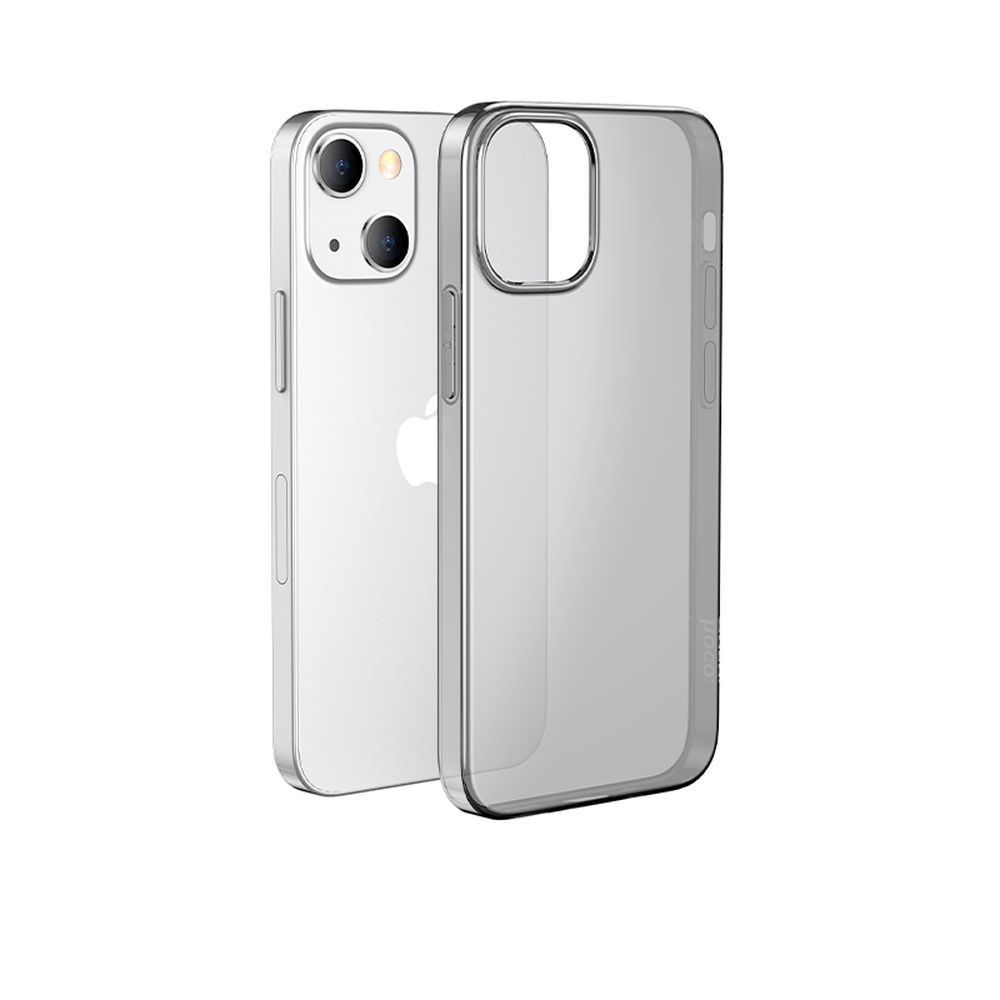 Чехол HOCO Light для Apple iPhone 13, TPU (прозрачный/черный)