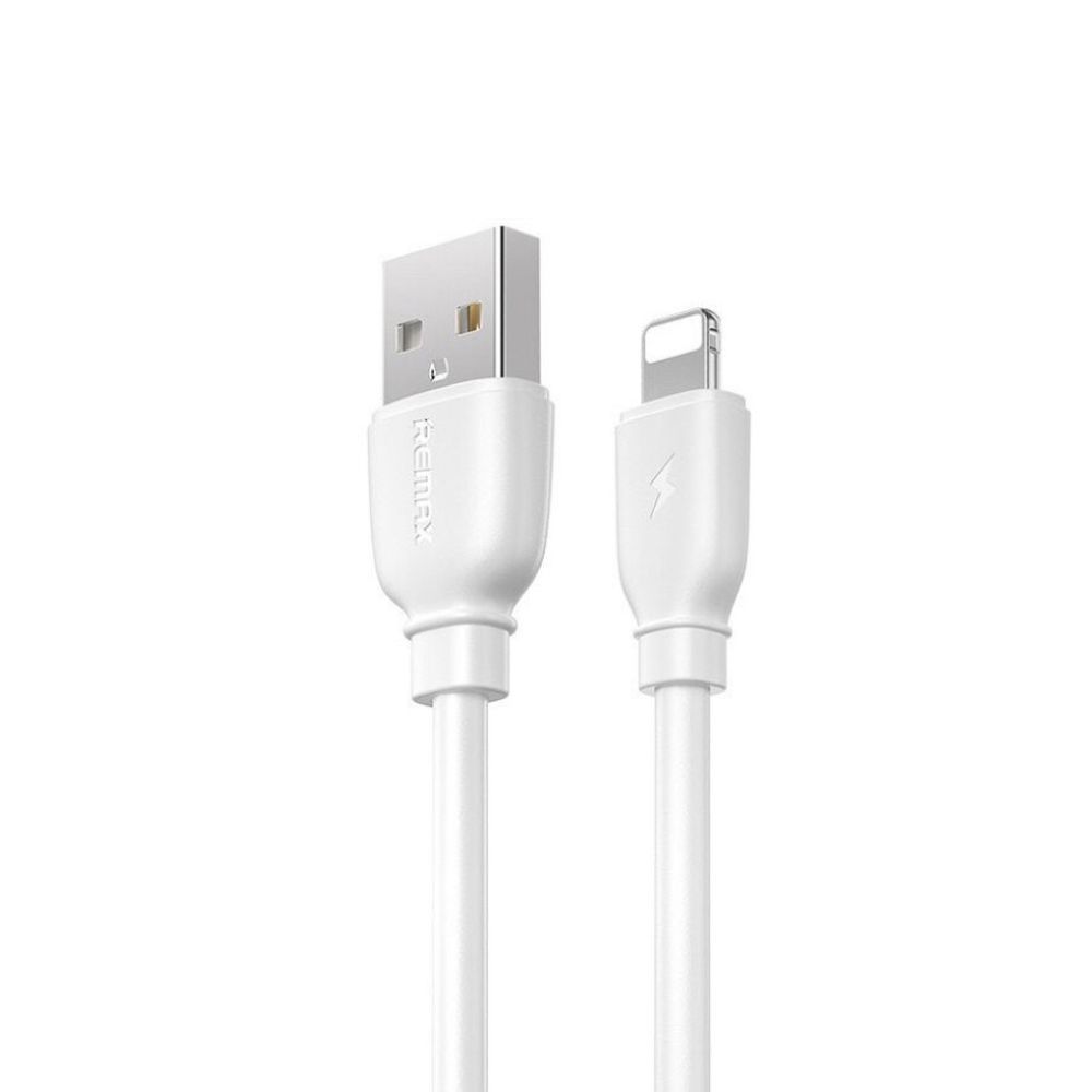 USB кабель REMAX RC-138i Suji Pro Lightning 8-pin, 2.4А, 1м, TPE (белый)