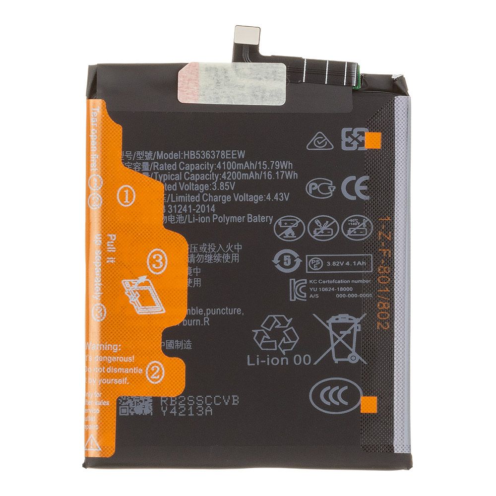 Аккумулятор (АКБ) Huawei P40 Pro (HB536378EEW) 100% Filling Capacity ориг компоненты