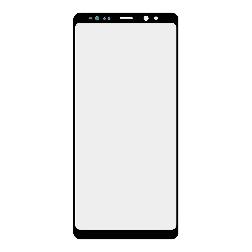 Стекло + OCA плёнка для переклейки Samsung N950 Galaxy Note 8 (черный)