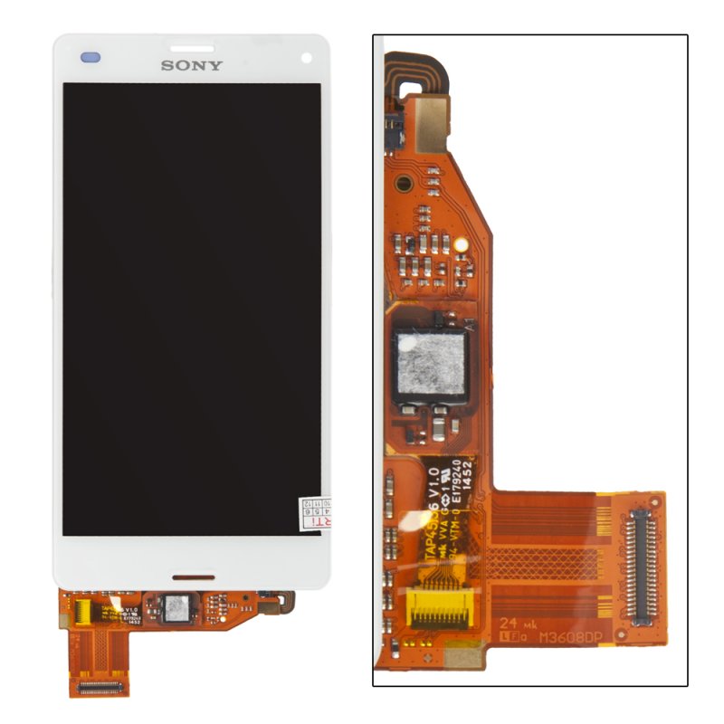 LCD дисплей для Sony Xperia Z3 compact D5803/D5833 в сборе с тачскрином (белый)