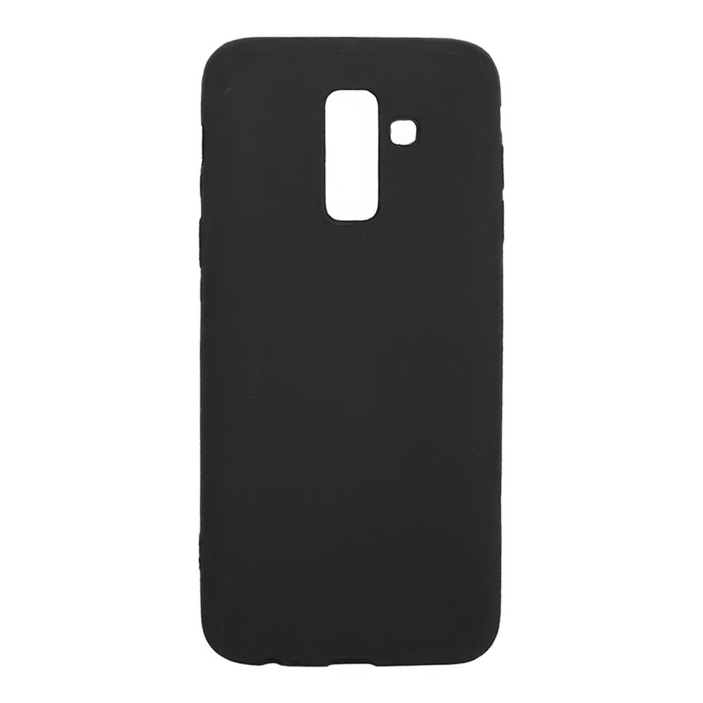 Силиконовый чехол "LP" для Samsung Galaxy J8 TPU (черный непрозрачный) европакет