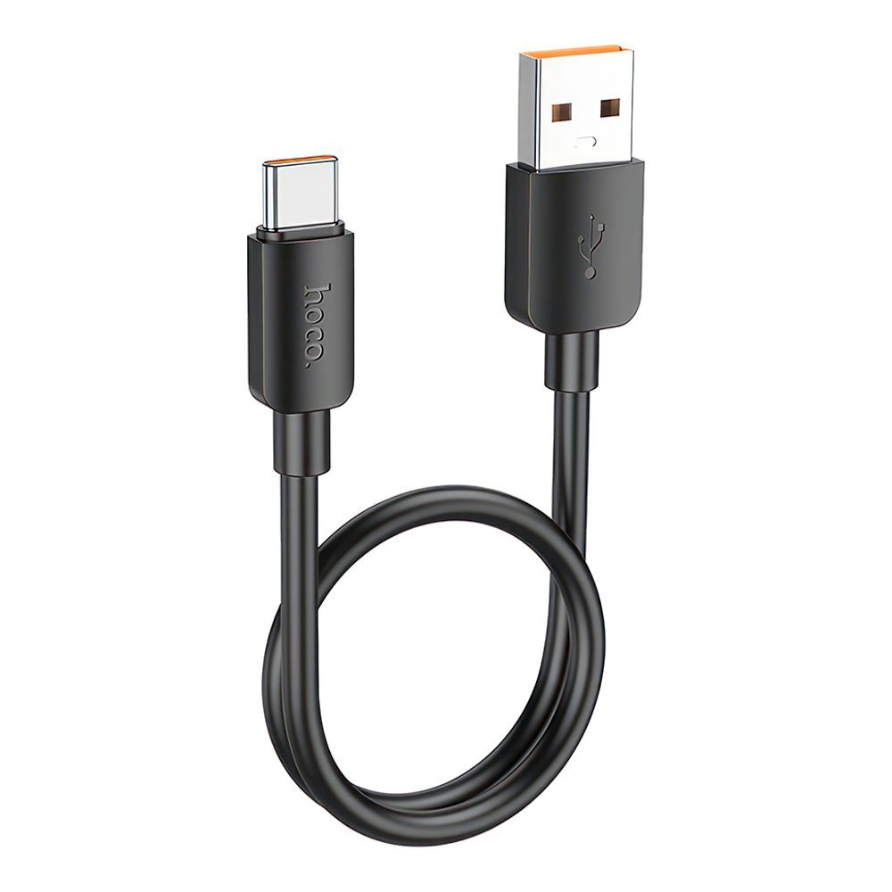 USB кабель HOCO X96 Hyper Type-C, 6А, 100W, 0.25м, PVC (черный)