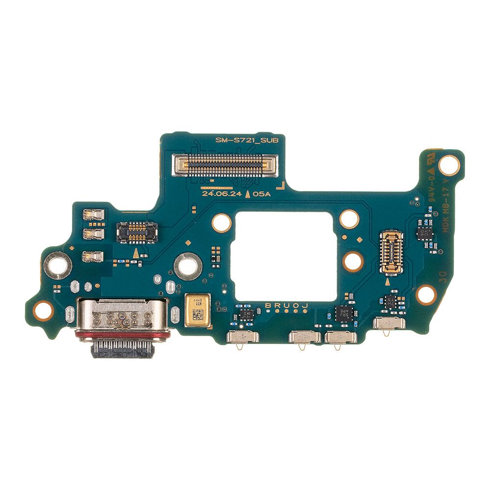 Шлейф/FLC Samsung Galaxy S24 FE SM-721 на системный разъём/микрофон ориг
