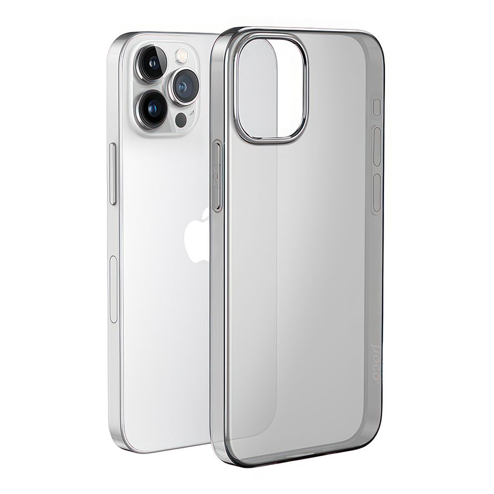 Чехол HOCO Light для Apple iPhone 15 Pro, TPU (прозрачный/черный)
