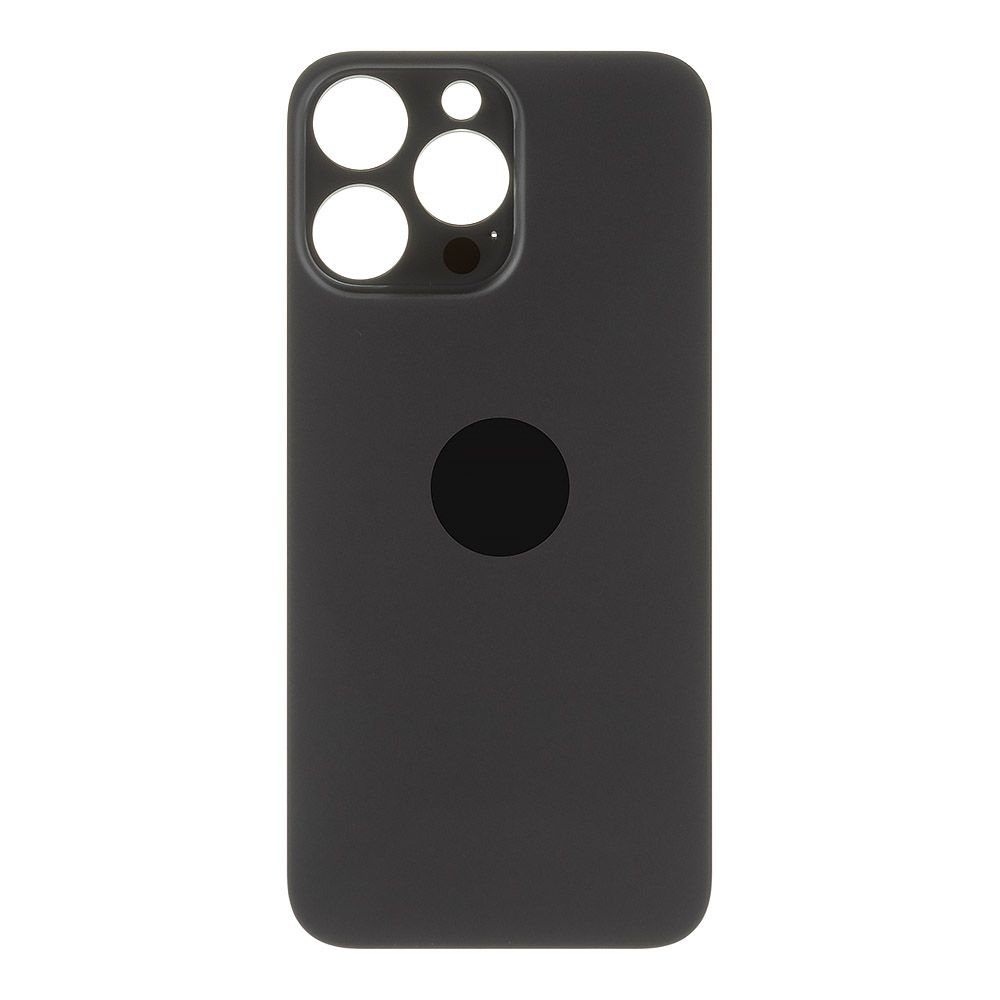Задняя крышка для iPhone 14 Pro Max (черный) с логотипом, монолит