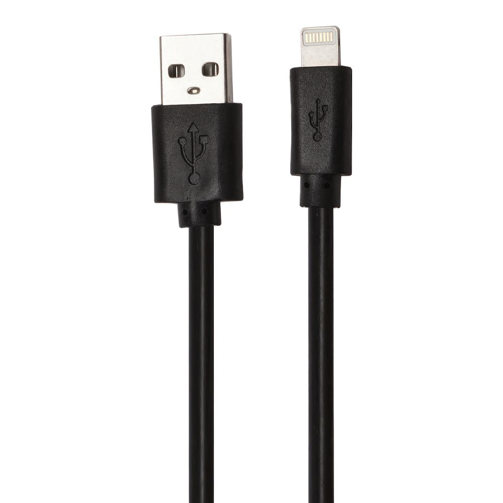 USB кабель "LP" для Apple iPhone/iPad Lightning 8-pin 3метра (европакет/черный)